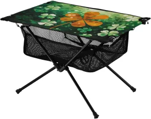 xigua St. Patrick's Lucky Grass Folding Camping Table,Portable Camp Table with Carry Bag Beach Table Folding Table for Picnic, Camp,Party,Travel31