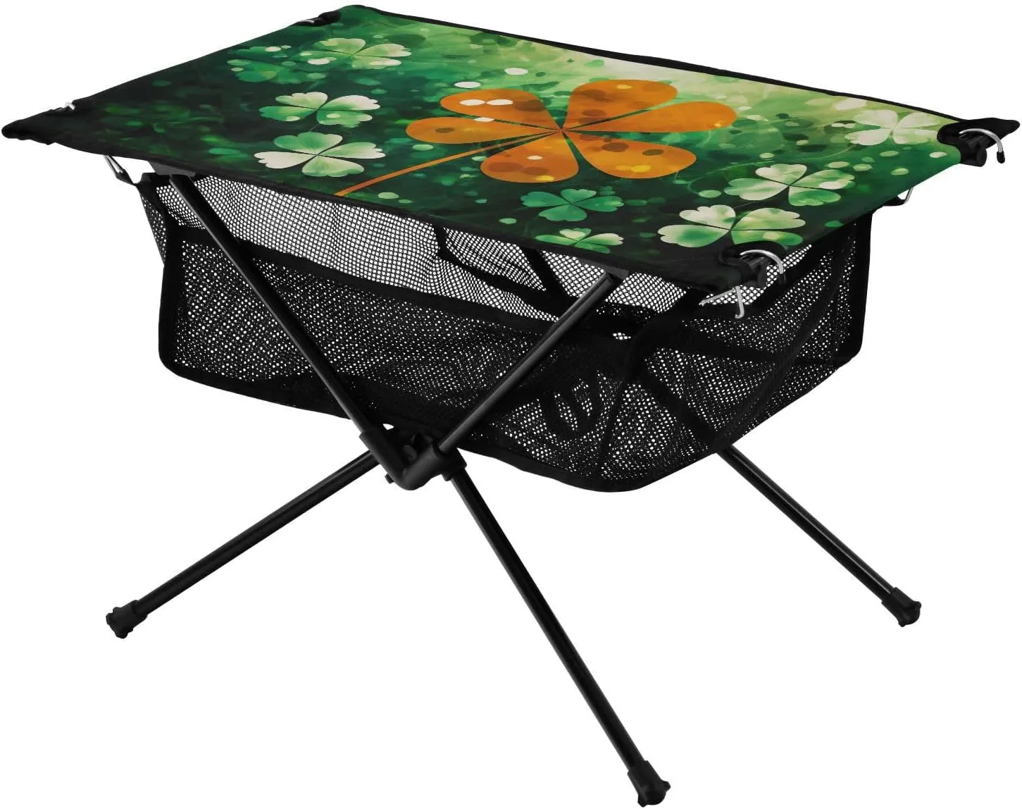 xigua St. Patrick's Lucky Grass Folding Camping Table,Portable Camp Table with Carry Bag Beach Table Folding Table for Picnic, Camp,Party,Travel31