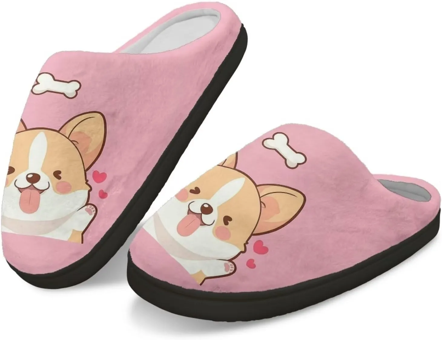 Xpyiqun House Shoes Soft Plush Fuzzy Warm Slippers Winter Home Slippers for Men Women Size 4-12