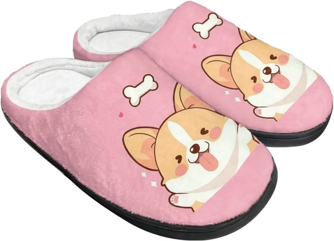 Xpyiqun House Shoes Soft Plush Fuzzy Warm Slippers Winter Home Slippers for Men Women Size 4-12