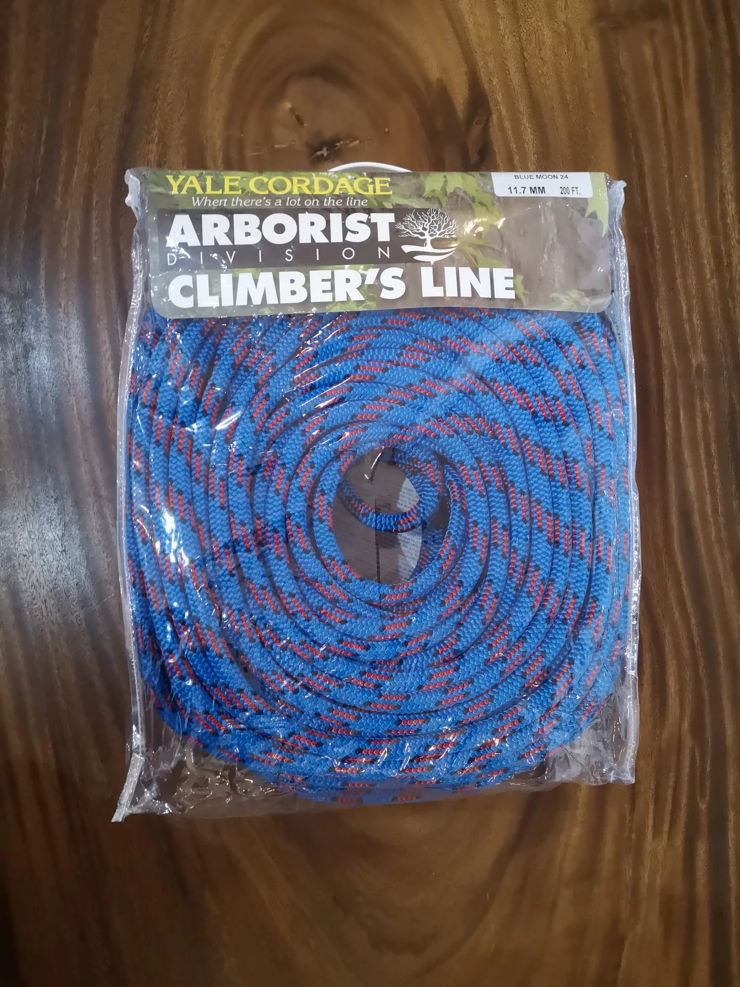 Yale Blue Moon Climbing Rope 11.7mm w/ 1 Eye splicing