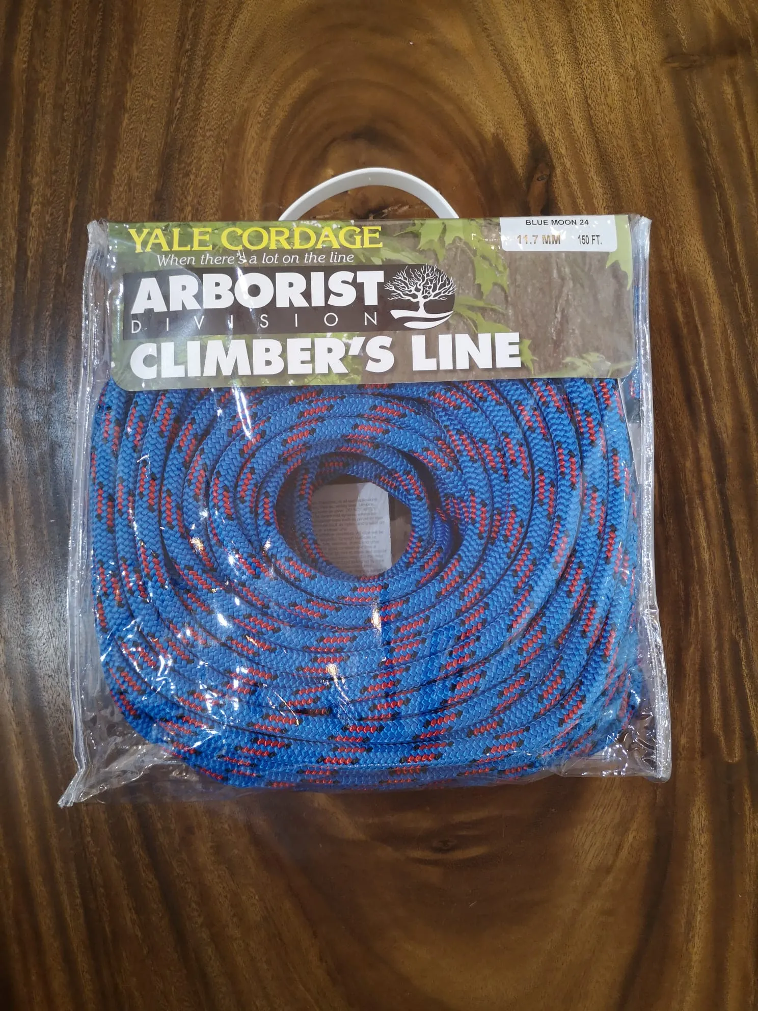 Yale Blue Moon Climbing Rope 11.7mm w/ 1 Eye splicing