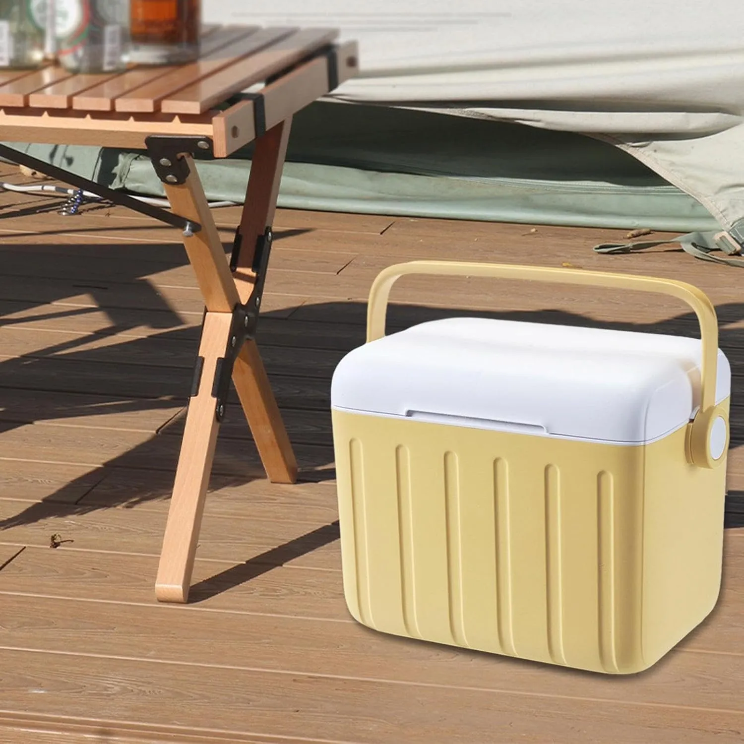 YIJU Insulated Cooler Box Ice Box Carrier Portable Hot/Cold Retention Cooler Container for BBQ Shipping Food Outdoor Fresh Keeping