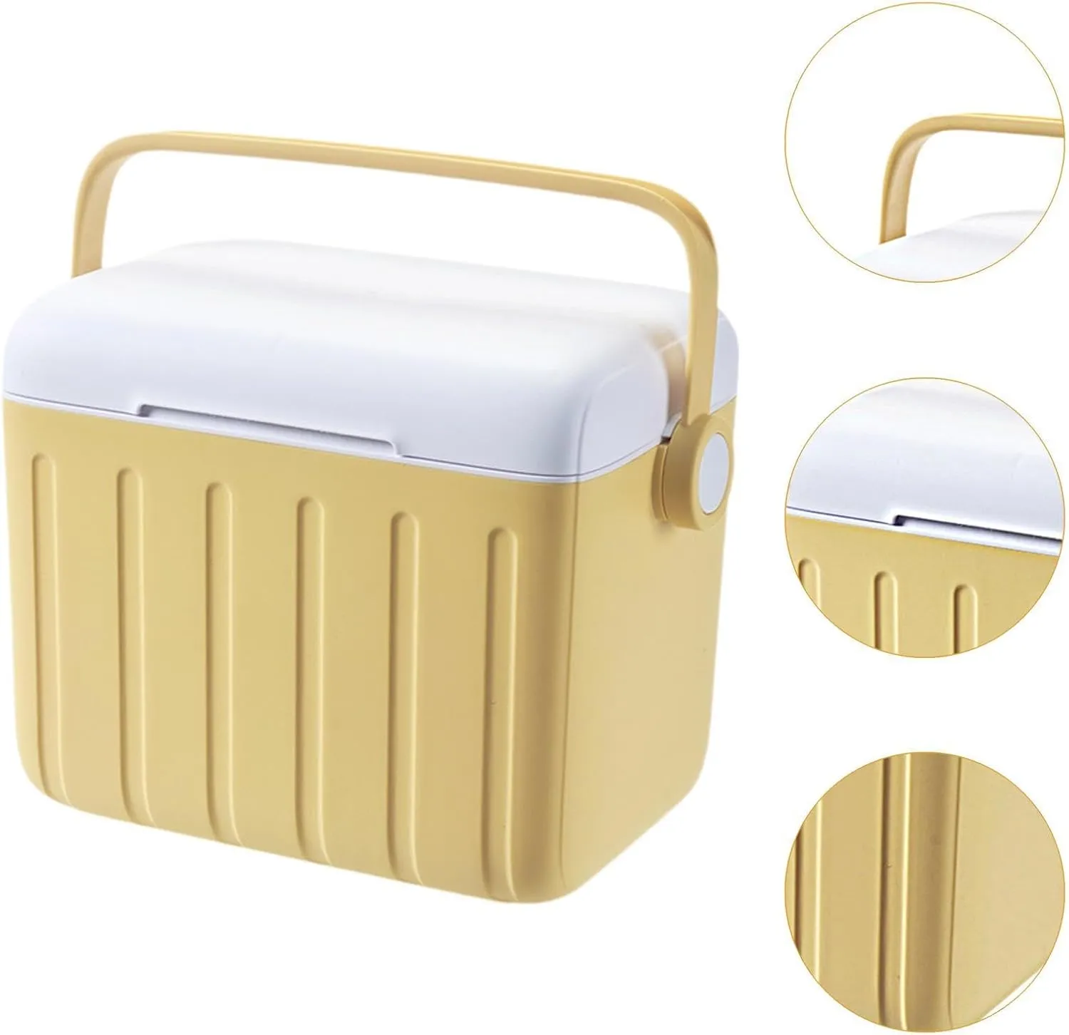 YIJU Insulated Cooler Box Ice Box Carrier Portable Hot/Cold Retention Cooler Container for BBQ Shipping Food Outdoor Fresh Keeping