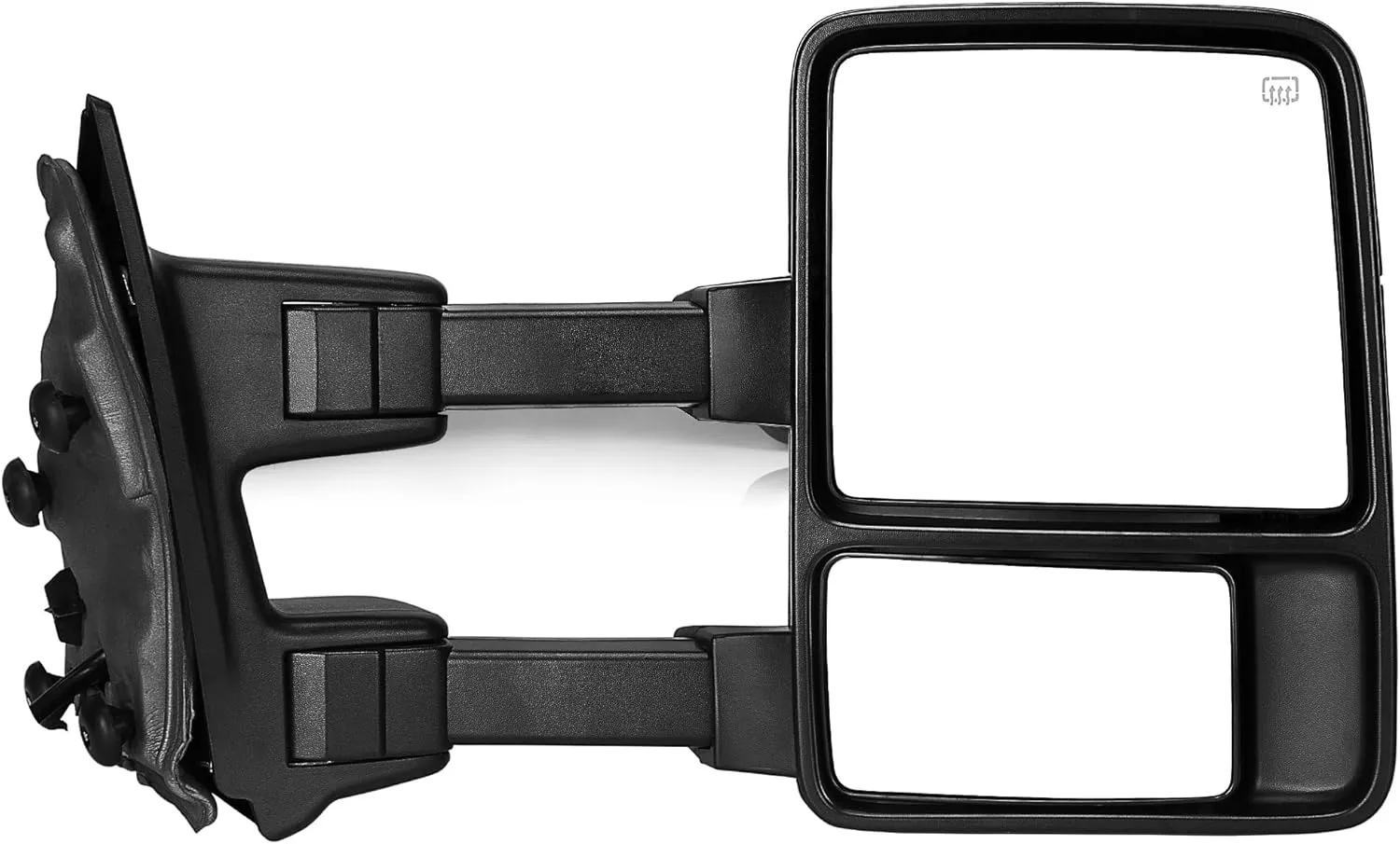 YITAMOTOR Towing Mirror Compatible with 2008-2016 Ford F250 F350 F450 F550 Super Duty, Right Passenger Side Mirror Power Heated Telescoping Folding Turn Signal Light Black