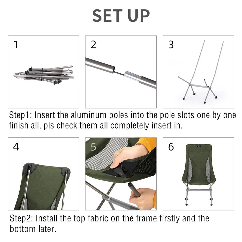 YL06 Oversized Lightweight Camping Chair