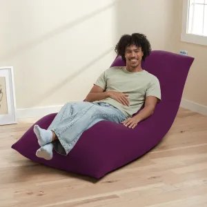 Yogibo Max 6-Foot Beanbag Chair Bean Bag Couch with a Washable Outer Cover, Customer Favorite Cozy Sofa for Gaming, Reading, and Relaxing, Filled with Soft Micro-Beads, 6', Purple