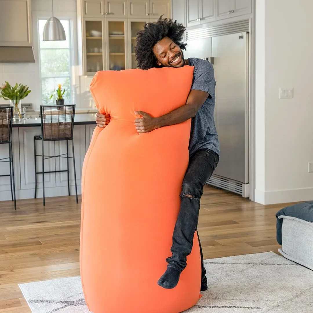 Yogibo Max 6-Foot Beanbag Chair, Bean Bag Couch with a Washable Outer Cover, Customer Favorite Cozy Sofa for Gaming, Reading, and Relaxing, Filled with Soft Micro-Beads, Dark Gray