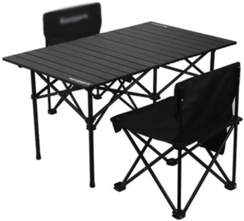 YYDS Outdoor Folding Portable Picnic Camping Table Set Roll Up Table Top with Carrying Bag Aluminum Beach Table Camp Tables