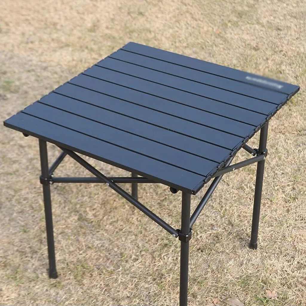 YYDS Outdoor Folding Portable Picnic Camping Table Set Roll Up Table Top with Carrying Bag Aluminum Beach Table Camp Tables