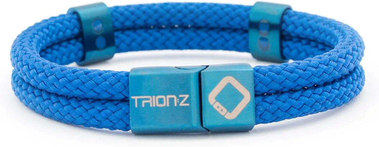 Zen Loop Duo Magnetic Field Therapy Wristband for Women & Men Featuring Patented ANSPO Technology (Indigo Blue, Large)