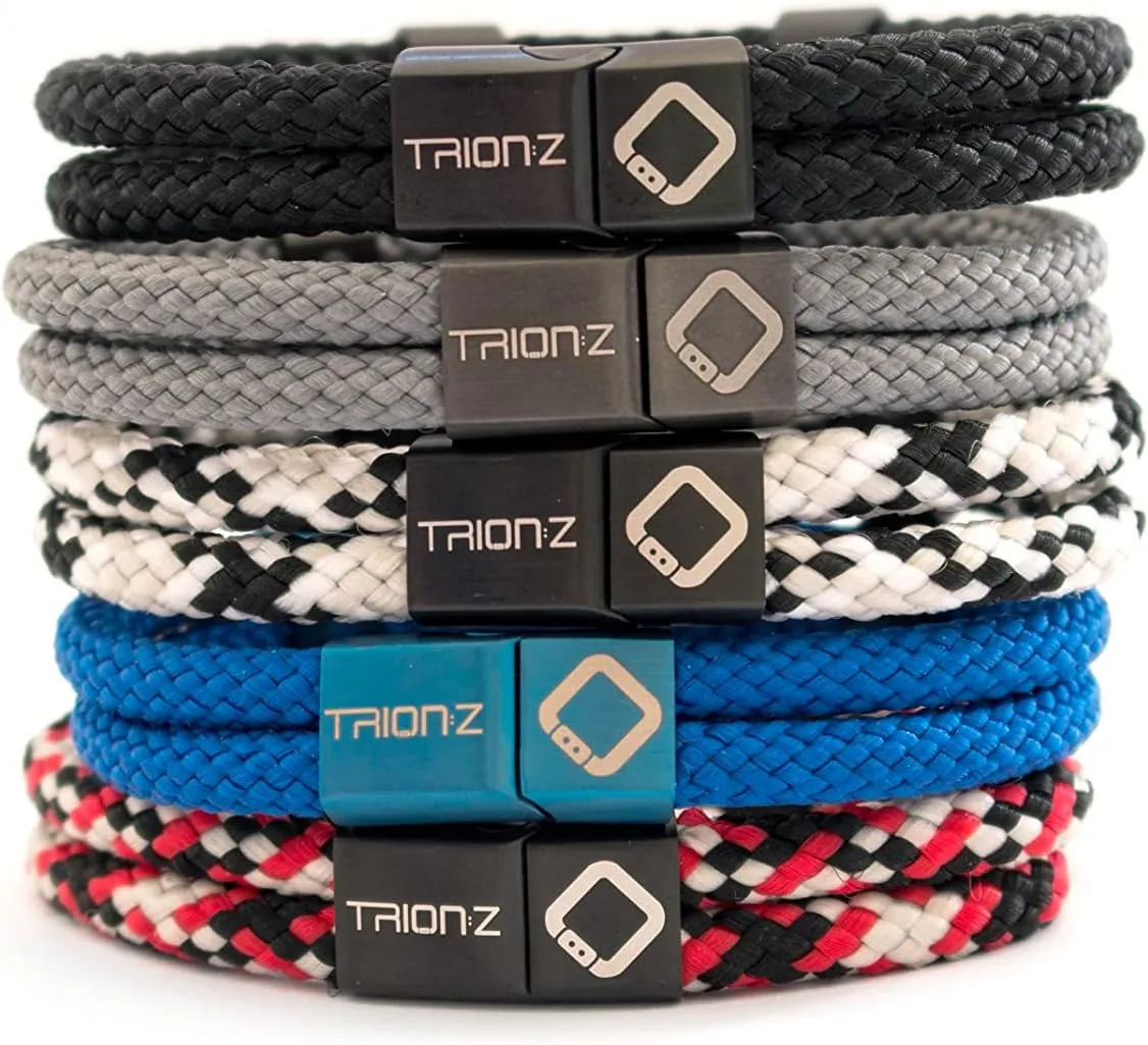 Zen Loop Duo Magnetic Field Therapy Wristband for Women & Men Featuring Patented ANSPO Technology (Indigo Blue, Large)