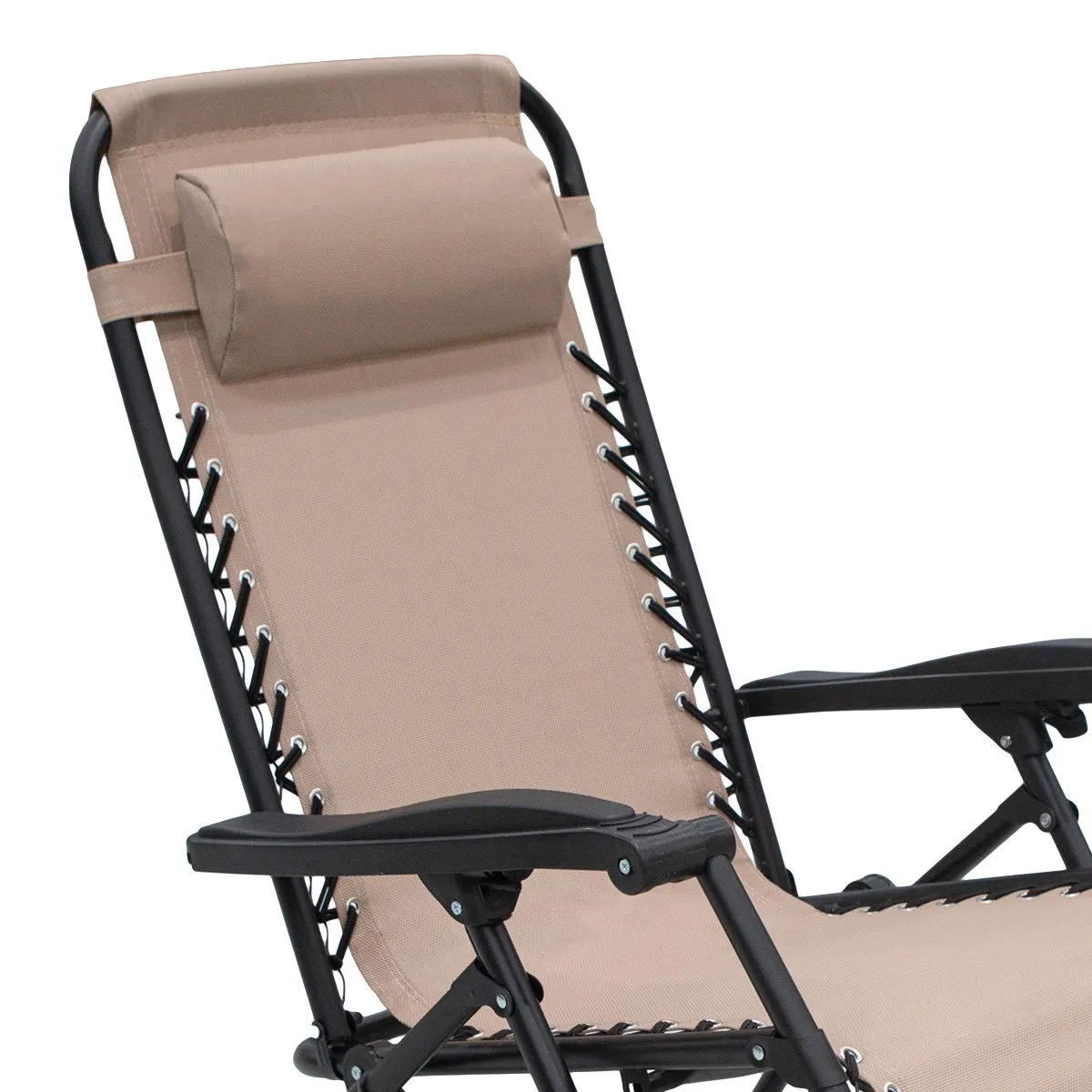 Zero Gravity Reclining Outdoor Beach Chair - Beige