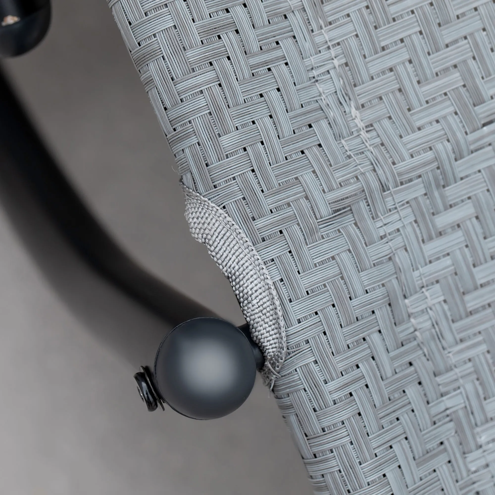 Zero Gravity Rocking Lounge Chair w/ Pillow for Indoor & Outdoor Texteline Grey