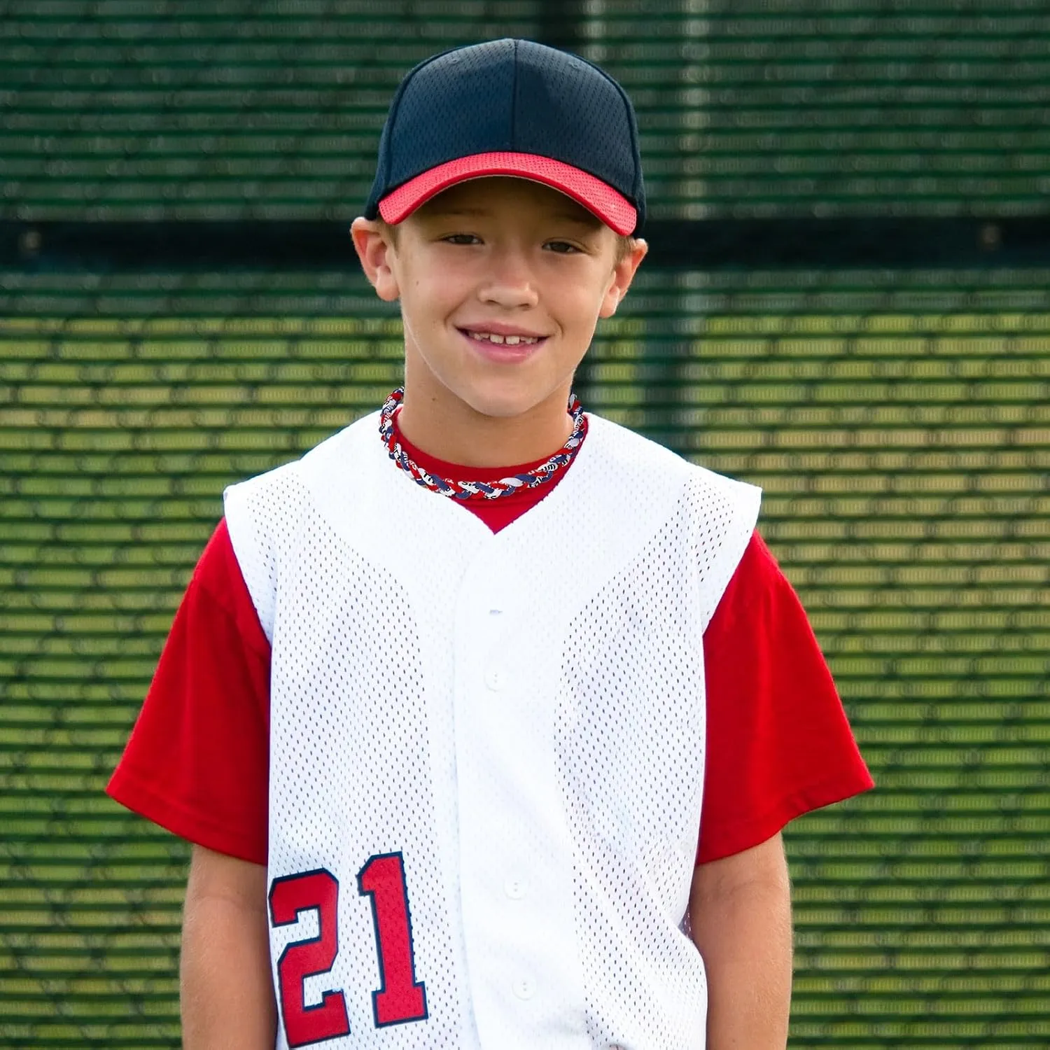 Zeyune 12 Pcs 18" Baseball Necklace for Boys Three Braided Rope Tornado Titanium Baseball Rope Necklace for Men Sport